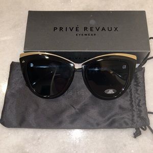 NWOT Prive Revaux Juliet Black Sunglasses